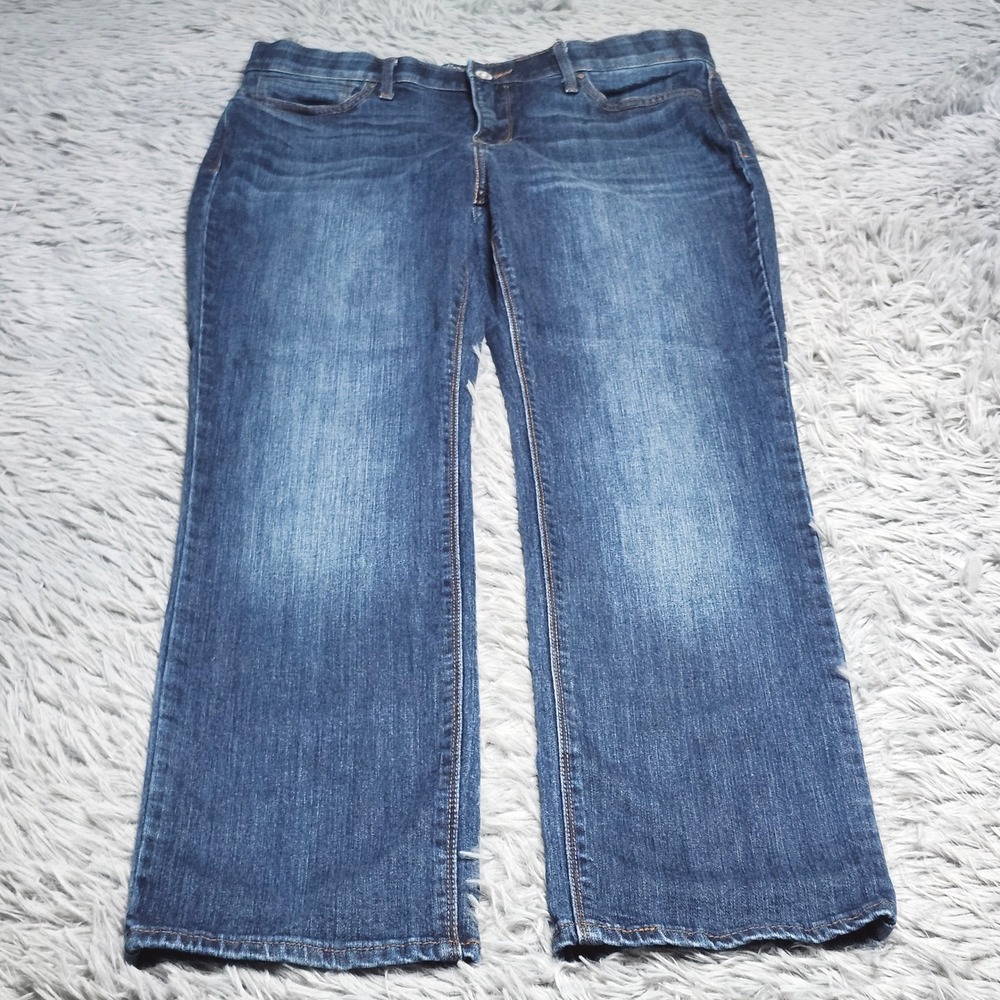 Levis 525 Straight Leg Jeans Womens 12 12S Blue Perfect Waist Denim Mid Rise